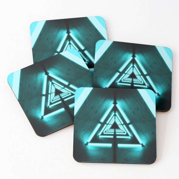 Item preview, Triangular Tunnel & Cyan Neon Lights designed and sold by Electric Shock!! Design.