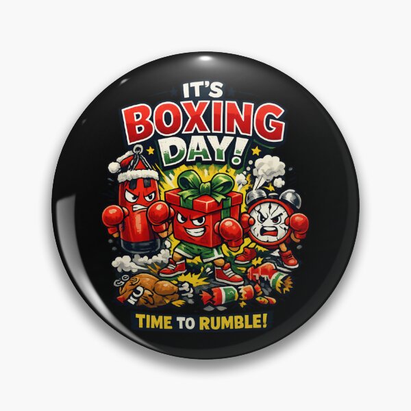 Item preview, It's Boxing Day! Time to Rumble - Funny Holiday Boxing day designed and sold by SidTastic .