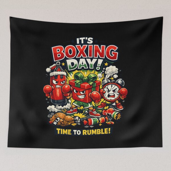 Item preview, It's Boxing Day! Time to Rumble - Funny Holiday Boxing day designed and sold by SidTastic .