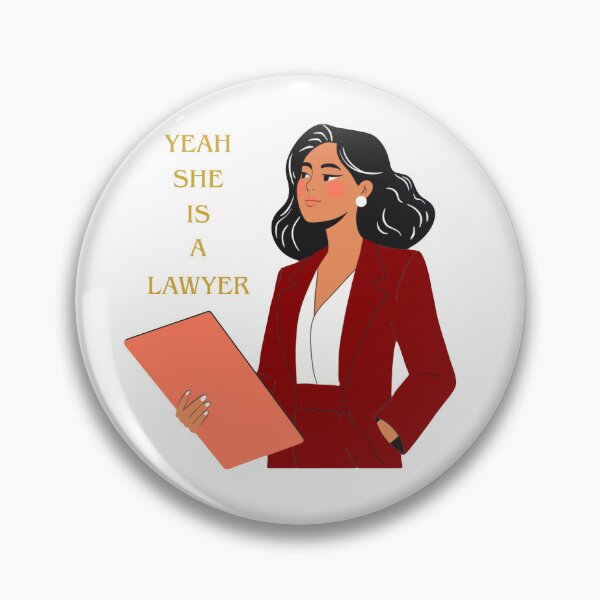 Item preview, Yeah She Is A Lawyer Female Attorney Art designed and sold by busesplace.