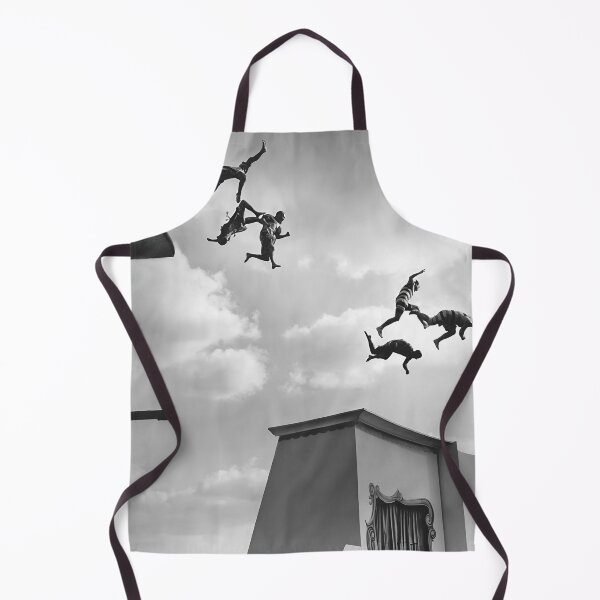 Item preview, Flying divers, NYC squad, Aquazanies Flushing Meadows stunt team swimming vintage black and white photograph designed and sold by Astrid Arkhangelsky.