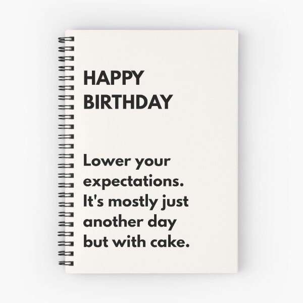Item preview, Funny Birthday Card for Friend – Lower Your Expectations, Eat Cake designed and sold by awkwardcard1.
