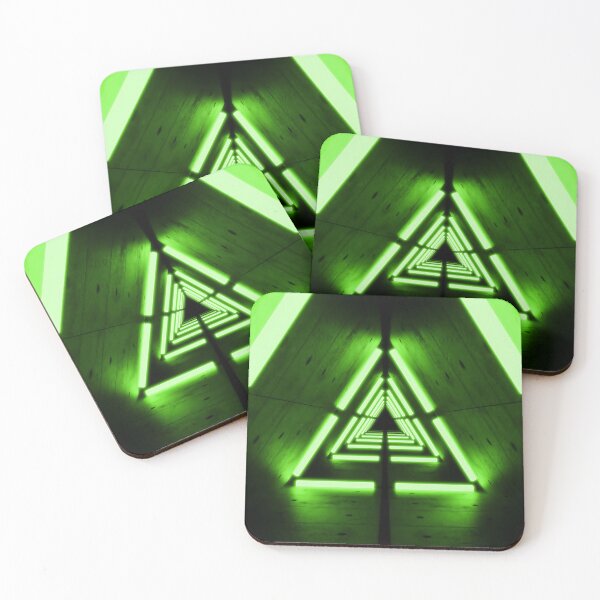 Item preview, Triangular Tunnel & Green Neon Lights designed and sold by Electric Shock!! Design.