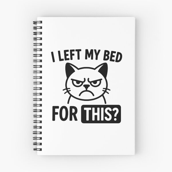 Item preview, Funny Cat Meme "I Left My Bed For This?" Lazy Mood designed and sold by gunaone-design.