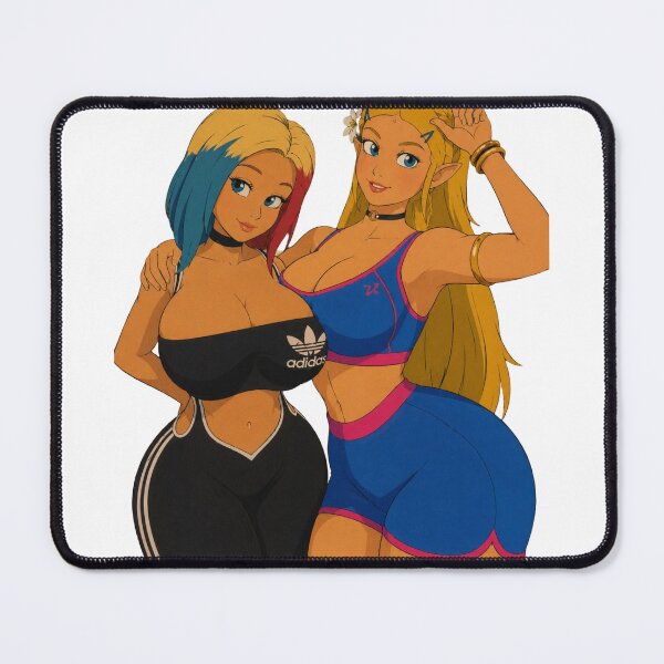 Item preview, Anime Fitness Friends | Original Gym Girls Workout Illustration designed and sold by Hollow Moon Studios..
