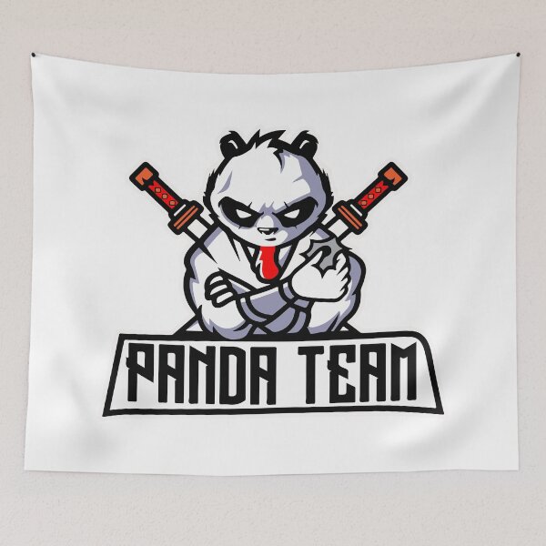 Item preview, Panda Team Logo with Sword | Warrior Panda Gaming Esports Mascot Emblem designed and sold by LeoArt007.