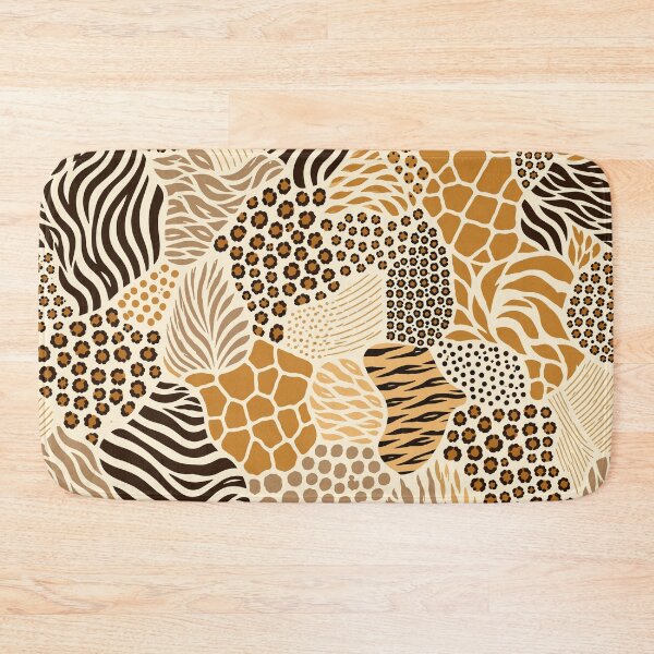 Item preview, Safari Animal Print Patchwork Pattern designed and sold by WildlifeInc.