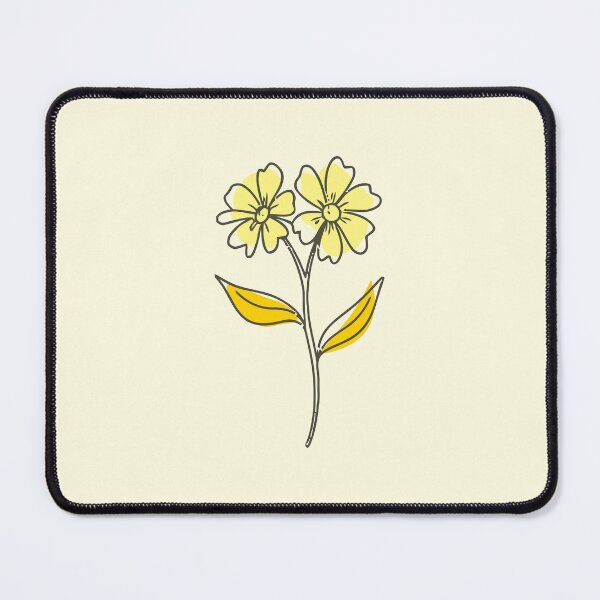 Item preview, Minimal Yellow Wildflower Line Art Design designed and sold by kiluaarrshotts.