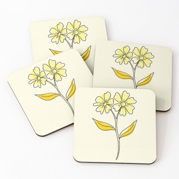 Item preview, Minimal Yellow Wildflower Line Art Design designed and sold by kiluaarrshotts.