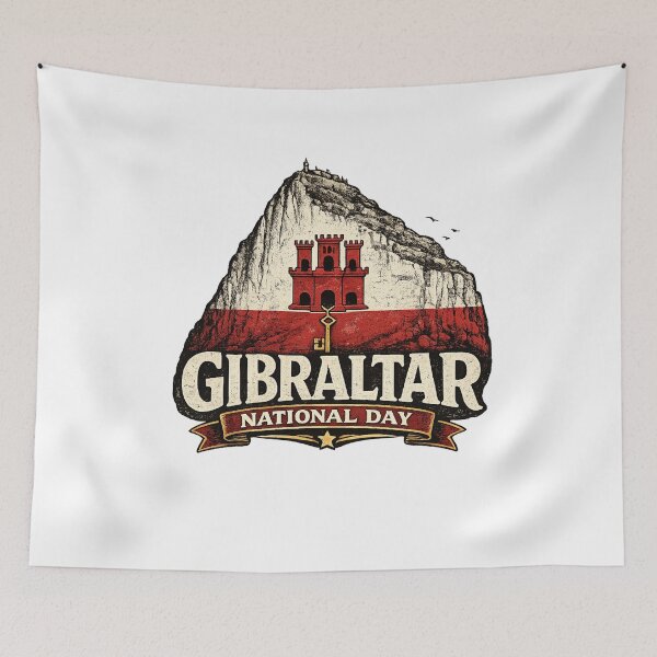Item preview, Vintage Gibraltar National Day designed and sold by djbingib.