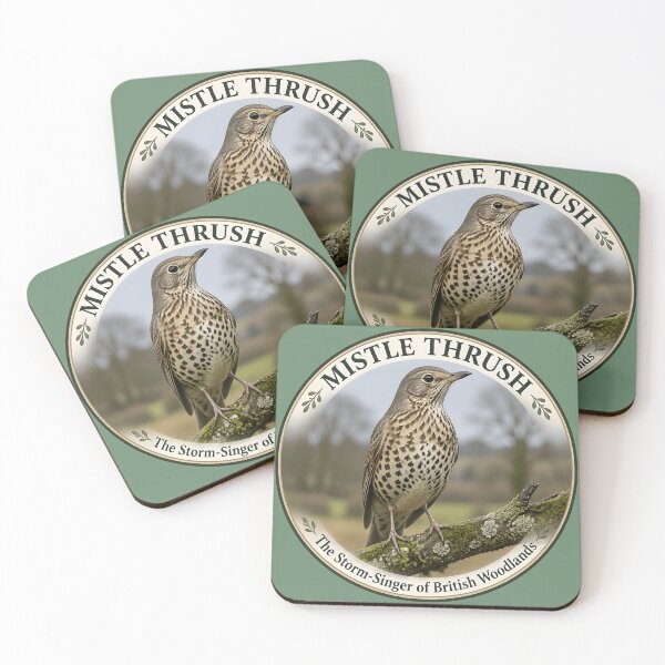 Item preview, MISTLE THRUSH  – The Storm Singer of Britain's Woodlands designed and sold by The Digital Compass.