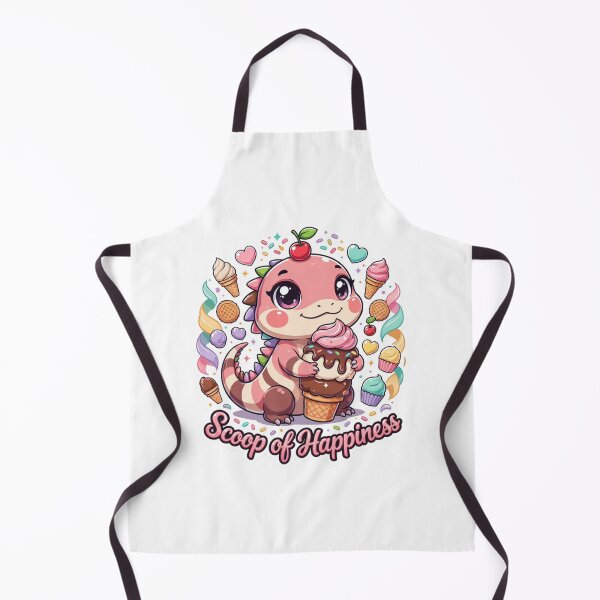 Item preview, Scoop of Happiness Kawaii Iguana Ice Cream T-Shirt – Cute Reptile Dessert Gift for Kawaii Animal Lovers designed and sold by GemBob Creations.