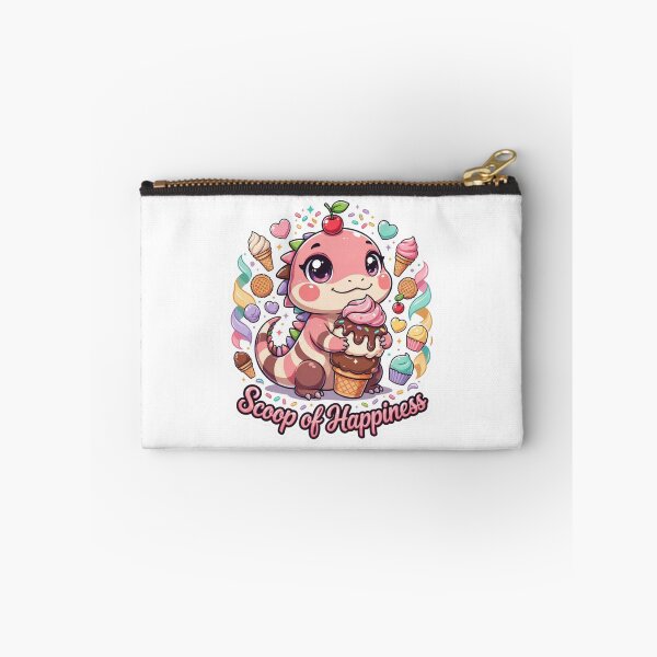 Item preview, Scoop of Happiness Kawaii Iguana Ice Cream T-Shirt – Cute Reptile Dessert Gift for Kawaii Animal Lovers designed and sold by GemBob Creations.