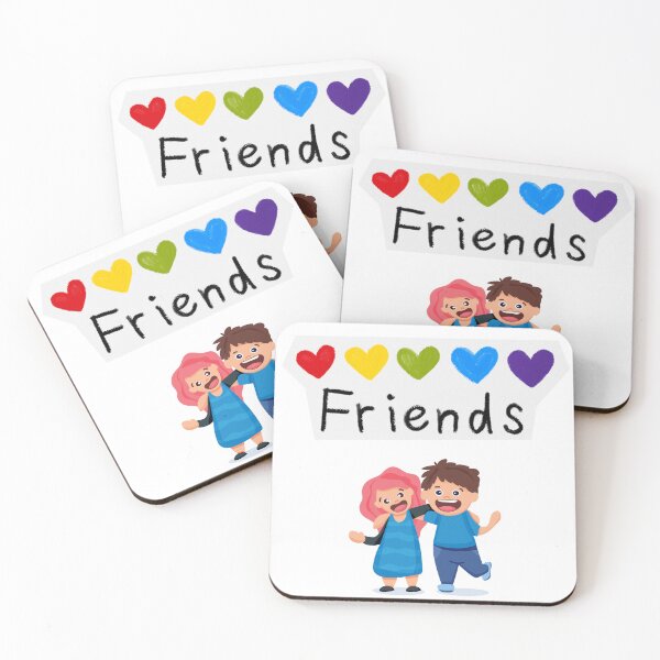 Item preview, Colorful Friends Cute Illustration designed and sold by Emanartstudio14.