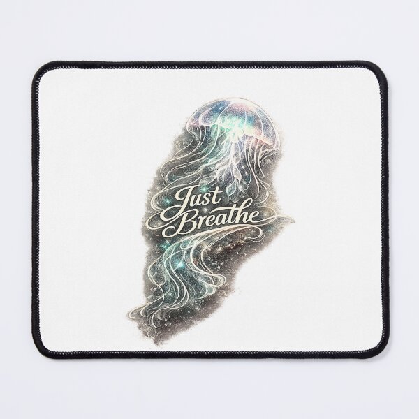 Item preview, Just Breathe Jellyfish T-Shirt | Glowing Ocean Jellyfish Art | Mindfulness Quote | Marine Life | Coastal Aesthetic Tee designed and sold by imbreath.
