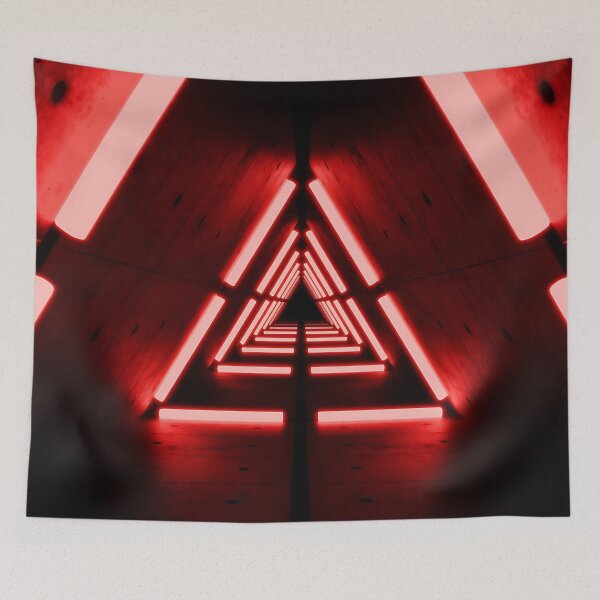 Item preview, Triangular Tunnel & Red Neon Lights designed and sold by Electric Shock!! Design.