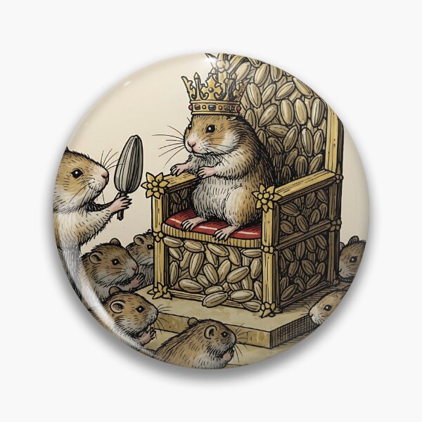 Item preview, Hamster King on Sunflower Seed Throne designed and sold by Michaelragheb.