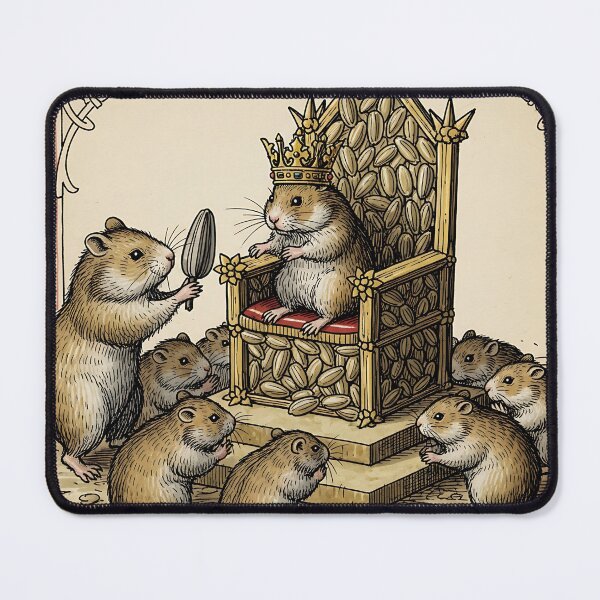 Item preview, Hamster King on Sunflower Seed Throne designed and sold by Michaelragheb.
