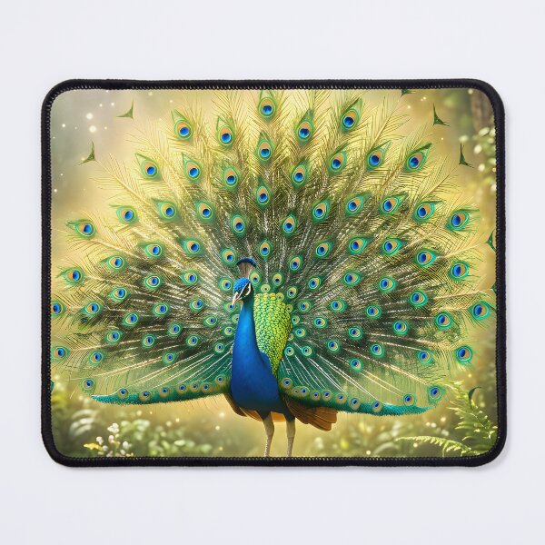 Item preview, Indian Peacock in Ancient Forest Wall Art designed and sold by hutofdesigns.