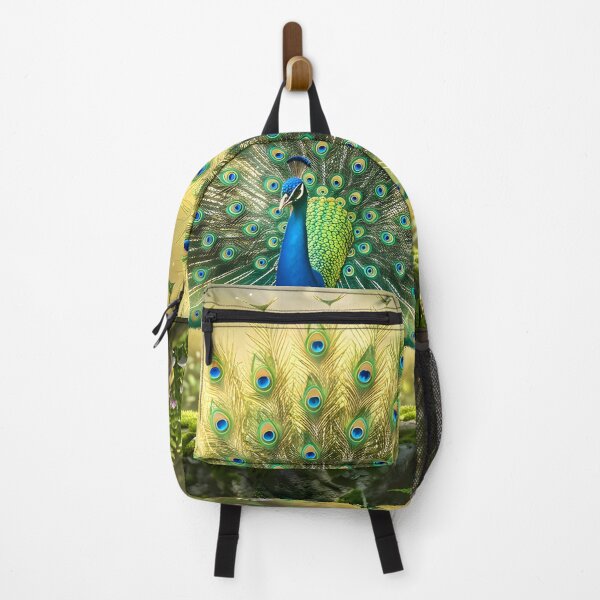 Item preview, Indian Peacock in Ancient Forest Wall Art designed and sold by hutofdesigns.