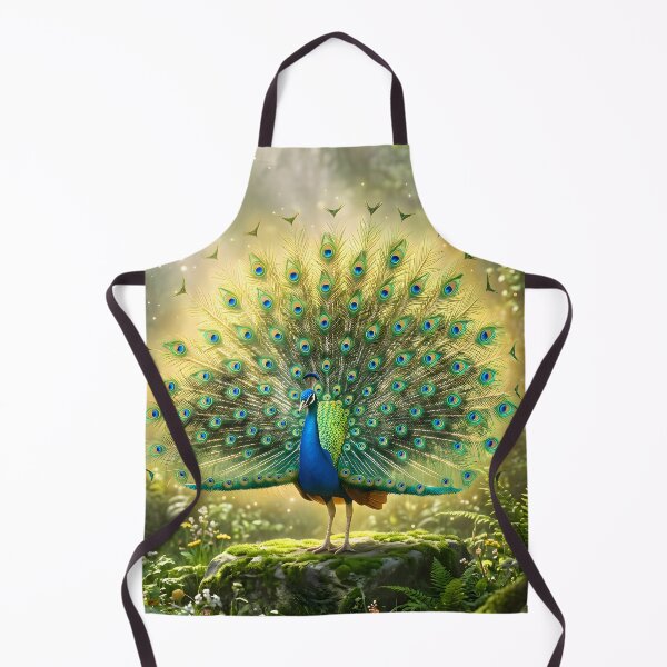 Item preview, Indian Peacock in Ancient Forest Wall Art designed and sold by hutofdesigns.