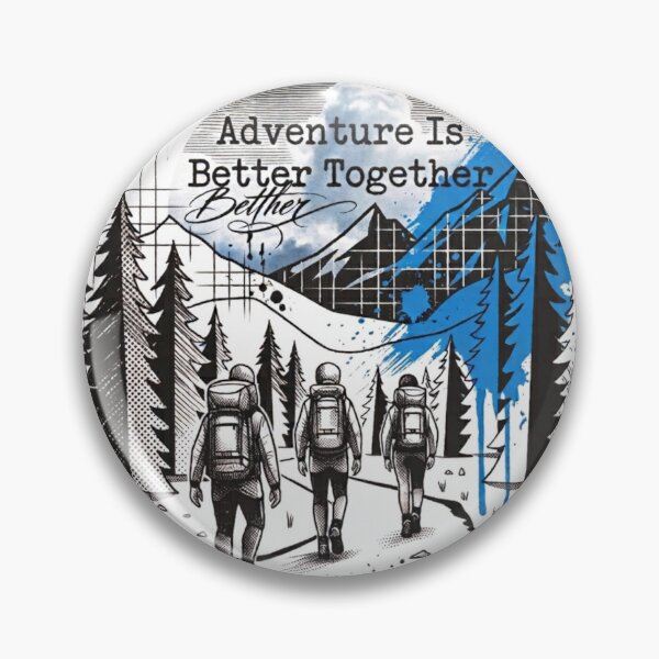 Item preview, Trash Polka Hiking Art – Adventure Is Better Together  designed and sold by GabeMountainArt.