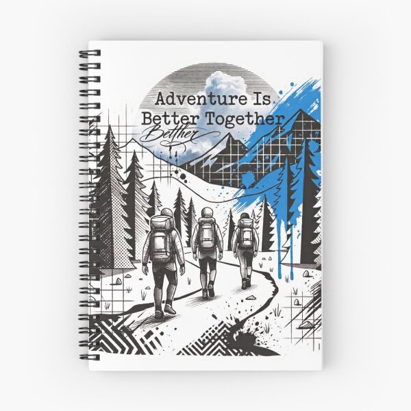 Item preview, Trash Polka Hiking Art – Adventure Is Better Together  designed and sold by GabeMountainArt.