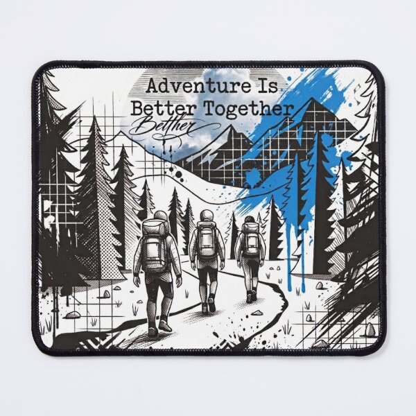 Item preview, Trash Polka Hiking Art – Adventure Is Better Together  designed and sold by GabeMountainArt.