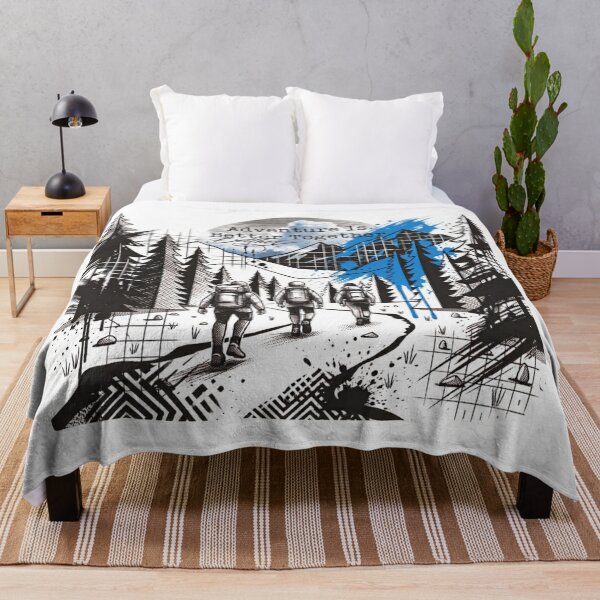 Item preview, Trash Polka Hiking Art – Adventure Is Better Together designed and sold by GabeMountainArt.