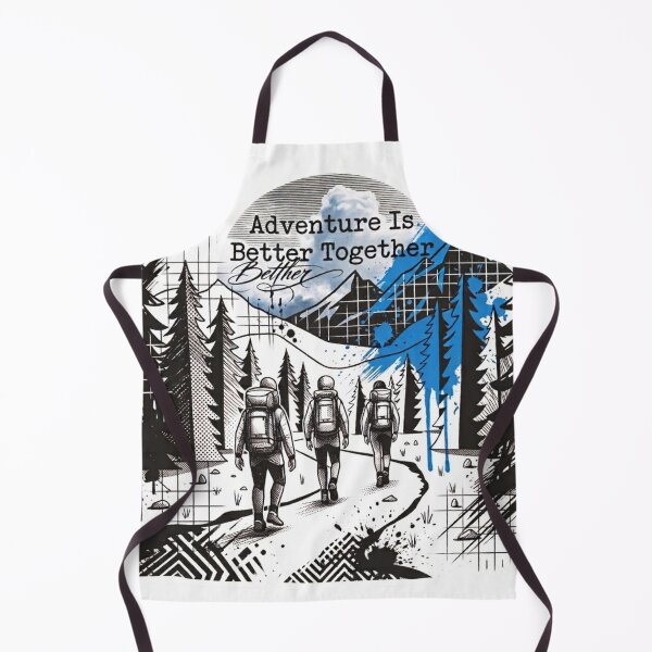 Item preview, Trash Polka Hiking Art – Adventure Is Better Together designed and sold by GabeMountainArt.