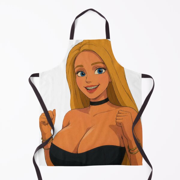 Item preview, Smiling Blonde Anime Girl | Original Cute Pin-Up Illustration designed and sold by Hollow Moon Studios..