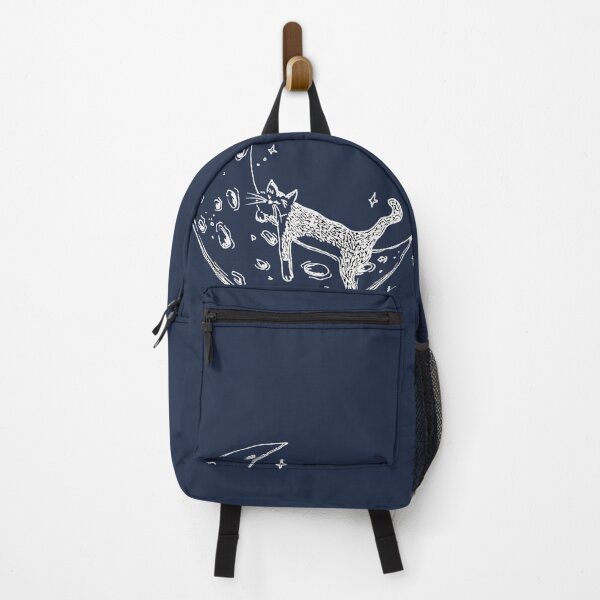 Item preview, Cat Sleeps on Moon - Whimsical Celestial Line Art Hand Drawing Light Version designed and sold by BOKEbyTC.
