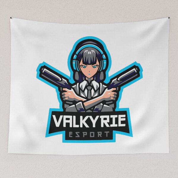 Item preview, Fighter Woman Logo | Female Warrior Gaming Esports Mascot Emblem designed and sold by LeoArt007.