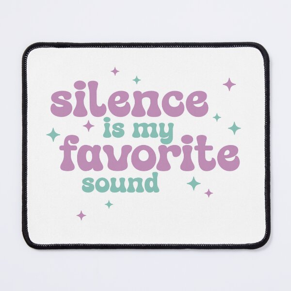 Item preview, Funny Introvert Shirt Silence Is My Favorite Sound Lilac & Teal Typography Retro Style Is Power Chronic Illness Humor Mental Health Sarcasm Spoonie Life designed and sold by RealLifeMerchies.