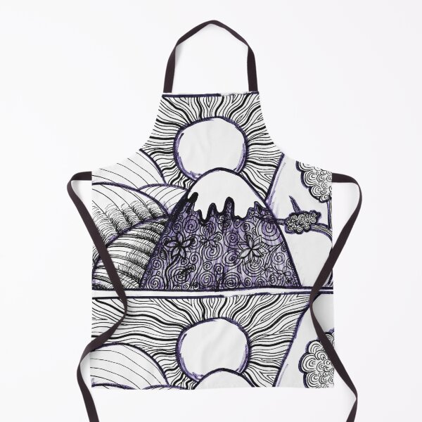 Item preview, Sketch Sunny Hillsides Black Blue Markers designed and sold by BOKEbyTC.