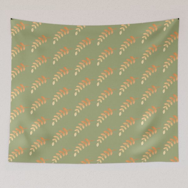 Item preview, Aesthetic Autumn Leaf Branch - Soft Orange Botanical Art designed and sold by ubborn.