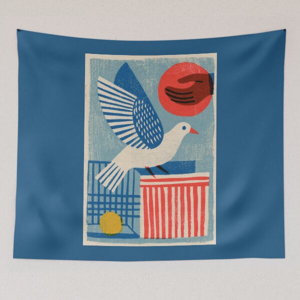Item preview, Dove Escapes From Cage designed and sold by Sketch-Shack.