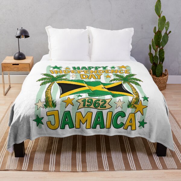 Item preview, Happy Jamaica Independence Day 1962 Jamaican Flag Caribbean Pride designed and sold by BoldThreadLab.