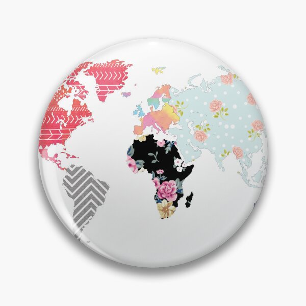 Item preview, Colorful World Map with Patterns designed and sold by aimeeandkate.