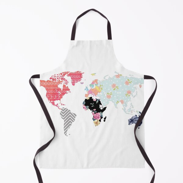 Item preview, Colorful World Map with Patterns designed and sold by aimeeandkate.