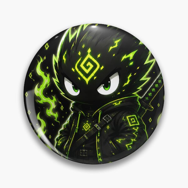 Item preview, GLYPH BEASTS Neon Shadow Ninja designed and sold by Ekracreatives.