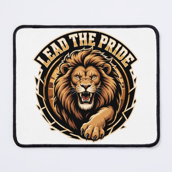 Item preview, Lead the Pack – Emblem of a Fierce Lion designed and sold by FusiTink.
