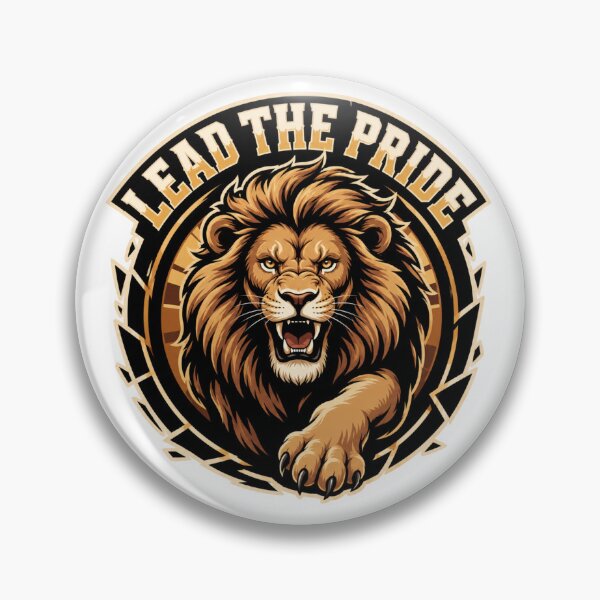 Item preview, Lead the Pack – Emblem of a Fierce Lion designed and sold by FusiTink.