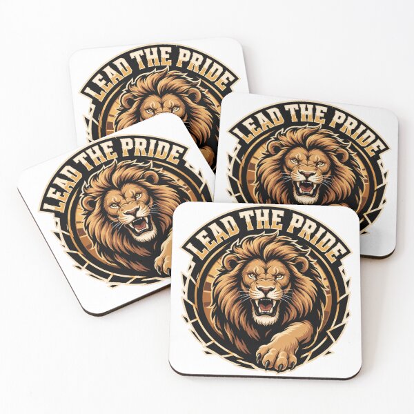 Item preview, Lead the Pack – Emblem of a Fierce Lion designed and sold by FusiTink.