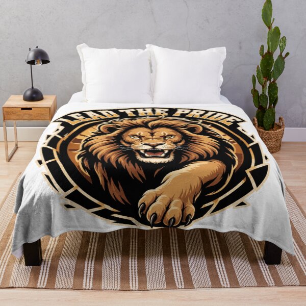 Item preview, Lead the Pack – Emblem of a Fierce Lion designed and sold by FusiTink.