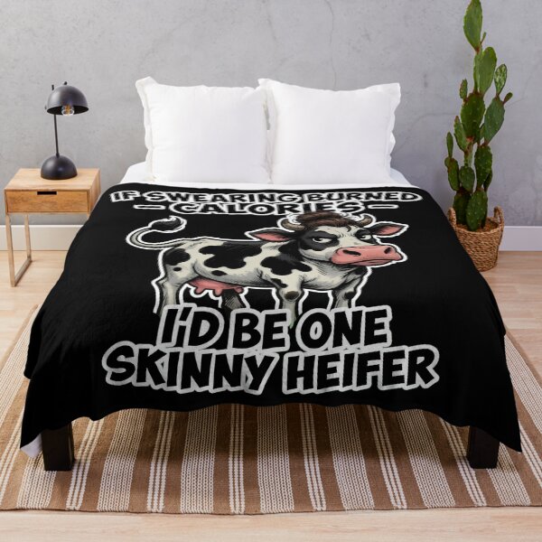 Item preview, If Swearing Burned Calories Skinny Heifer designed and sold by TshirtsOnline-.