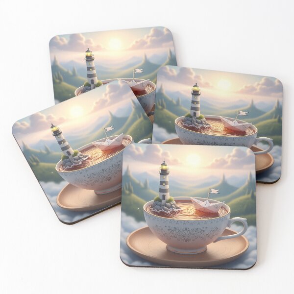 Item preview, Teacup Lighthouse Ocean Sunset designed and sold by Michaelragheb.