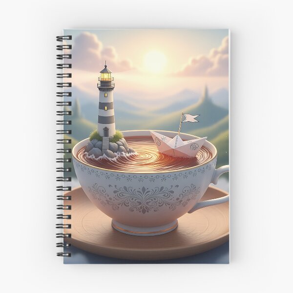 Artikelvorschau, Teacup Lighthouse Ocean Sunset entworfen und verkauft von Michaelragheb.