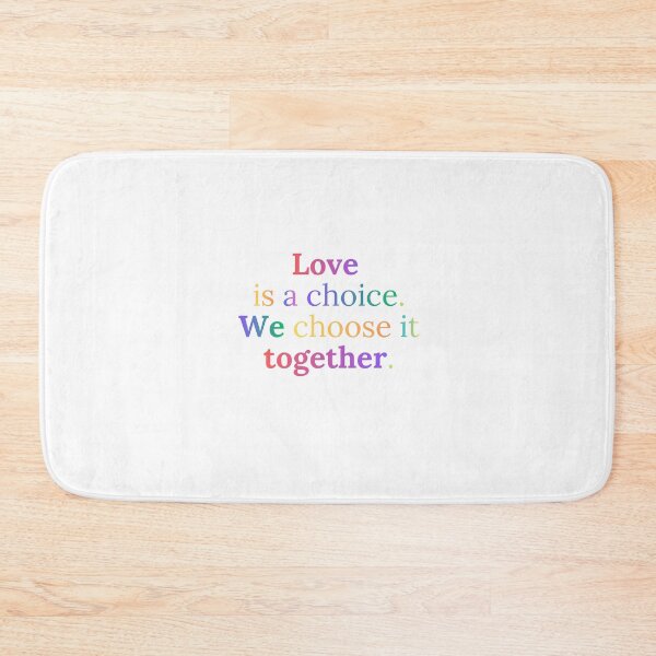 Item preview, Love is a choice. We choose it together. (rainbow colours)  designed and sold by MiriamStichel.