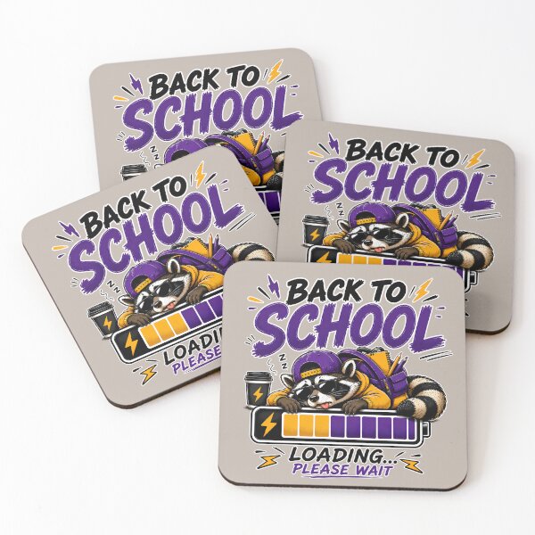 Item preview, Back to School Raccoon Loading Design designed and sold by OMdesign10.